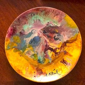 Hand Crafted decoration painted plate